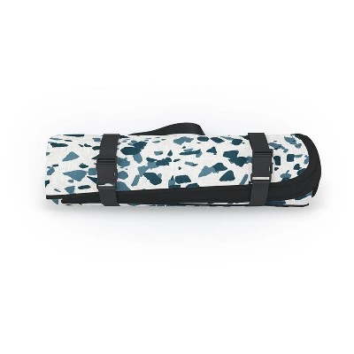 Holli Zollinger INDRA TERRAZZO NAVY Picnic Blanket Picnic Blanket - Deny Designs 3 Holli Zollinger INDRA TERRAZZO NAVY Picnic Blanket Picnic Blanket - Deny Designs