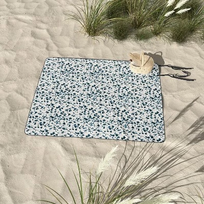 Holli Zollinger INDRA TERRAZZO NAVY Picnic Blanket Picnic Blanket - Deny Designs 4 Holli Zollinger INDRA TERRAZZO NAVY Picnic Blanket Picnic Blanket - Deny Designs - Image 2