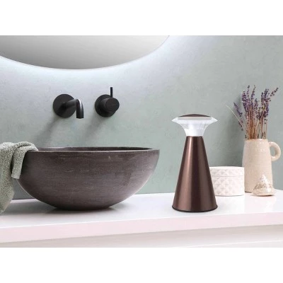 LIGHT IT! 8.5" LED Outdoor Lantern Touch Light Bronze 5 LIGHT IT! 8.5" LED Outdoor Lantern Touch Light Bronze - Image 3