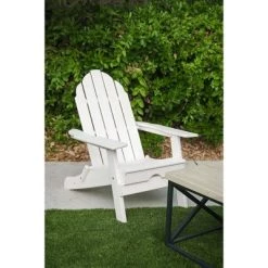 37.8" Foldable Weather Resistant Outdoor Adirondack Chair - White - XBrand 13 37.8" Foldable Weather Resistant Outdoor Adirondack Chair - White - XBrand -Outlet Camping Gear Store unnamed file 685
