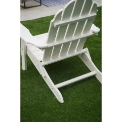 37.8" Foldable Weather Resistant Outdoor Adirondack Chair - White - XBrand 15 37.8" Foldable Weather Resistant Outdoor Adirondack Chair - White - XBrand -Outlet Camping Gear Store unnamed file 687