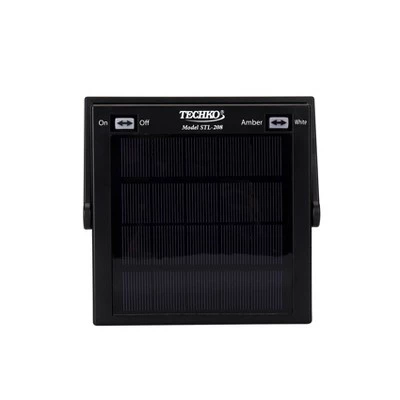 7.87" Solar Portable Outdoor Lantern Amber/White - Techko Maid 5 7.87" Solar Portable Outdoor Lantern Amber/White - Techko Maid - Image 3