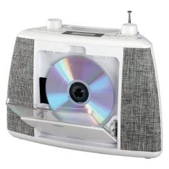 JENSEN Portable Bluetooth CD Music System - White (CD-565)
