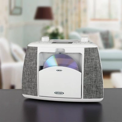 JENSEN Portable Bluetooth CD Music System - White (CD-565) 5 JENSEN Portable Bluetooth CD Music System - White (CD-565) - Image 3