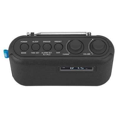 JENSEN Portable AM/FM Digital Radio - Black (SR-50) 5 JENSEN Portable AM/FM Digital Radio - Black (SR-50) - Image 3
