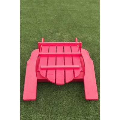 37.8" Foldable Weather Resistant Outdoor Adirondack Chair - Red - XBrand 8 37.8" Foldable Weather Resistant Outdoor Adirondack Chair - Red - XBrand - Image 6