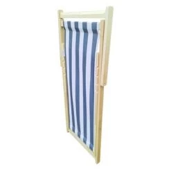 Striped Wood Sling Chair - Natural/Blue - WELLFOR 16 Striped Wood Sling Chair - Natural/Blue - WELLFOR -Outlet Camping Gear Store unnamed file 717