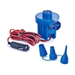 Swimline 12 Volt Electric Air Pump Inflator for Pool Inflatables with Multi-Use Adapters for Small, Medium, and Large Items (2 Pack)