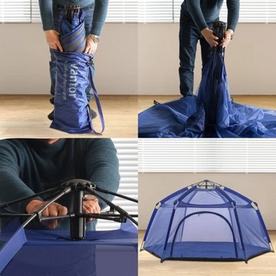 Kids' Pop Up Tent - Blue - Alvantor 7 Kids' Pop Up Tent - Blue - Alvantor - Image 5