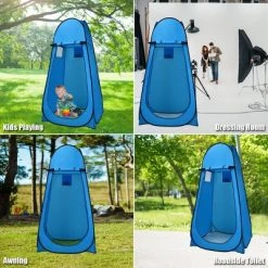Costway Portable Pop up Camping Fishing Bathing Shower Toilet Changing Tent Room Blue -Outlet Camping Gear Store unnamed file 7347