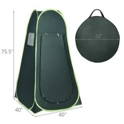 Costway Portable Pop up Camping Fishing Bathing Shower Toilet Changing Tent Room Green