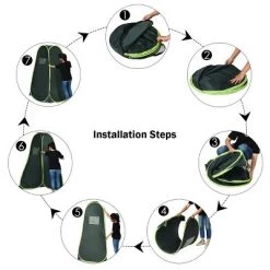 Costway Portable Pop up Camping Fishing Bathing Shower Toilet Changing Tent Room Green -Outlet Camping Gear Store unnamed file 7354