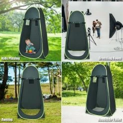 Costway Portable Pop up Camping Fishing Bathing Shower Toilet Changing Tent Room Green -Outlet Camping Gear Store unnamed file 7356