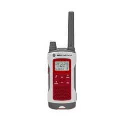 Motorola Solutions Talkabout T482 Emergency Preparedness Two-Way Radio, 35 mile range, White with Red, Rechargeable (2-Pack)