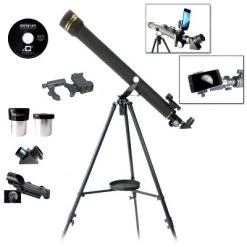 Galileo 800x60 Refracting Telescope - Black