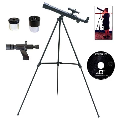 Galileo 500mm x 45mm Children's Astronomical and Terrestrial/Land Telescope Kit - Black 3 Galileo 500mm x 45mm Children's Astronomical and Terrestrial/Land Telescope Kit - Black