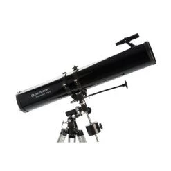 Celestron PowerSeeker 114EQ Telescope with Basic Smartphone Adapter - Black