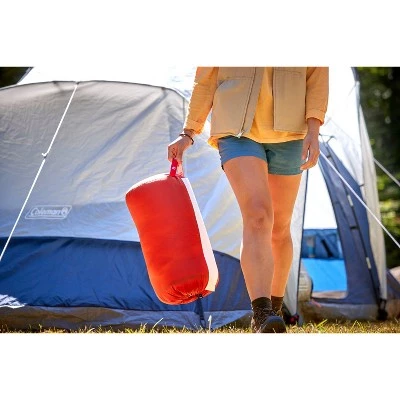 Coleman Tidelands 40 Degree Mummy Sleeping Bag - Red 10 Coleman Tidelands 40 Degree Mummy Sleeping Bag - Red - Image 8