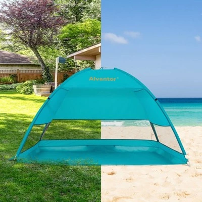 Outdoor Pop-Up Beach Tent - Teal - Alvantor 8 Outdoor Pop-Up Beach Tent - Teal - Alvantor - Image 6