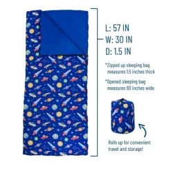 Wildkin Original Kids Sleeping Bag - Boys 25 Wildkin Original Kids Sleeping Bag - Boys -Outlet Camping Gear Store unnamed file 8045