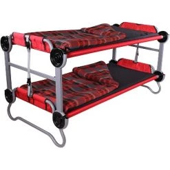 Disc-O-Bed Indoor & Outdoor Duvalay Luxury Memory Foam Sleeping Pad & Duvet Liner, Child Size, Lumberjack Red -Outlet Camping Gear Store unnamed file 8116