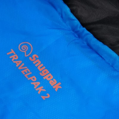 Snugpak Travelpak 2 Sleeping Bag with Mosquito Net, 36 Degree, Left Hand Zip, Electric Blue 5 Snugpak Travelpak 2 Sleeping Bag with Mosquito Net, 36 Degree, Left Hand Zip, Electric Blue - Image 3