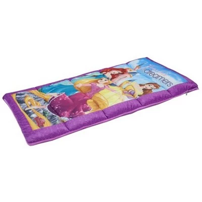 Exxel Outdoors Disney Oxford Sleeping Bag Kit with Belle, Ariel, and Rapunzel, Self Healing Zipper and Matching Oxford Pack Included 3 Exxel Outdoors Disney Oxford Sleeping Bag Kit with Belle, Ariel, and Rapunzel, Self Healing Zipper and Matching Oxford Pack Included