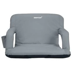 Driftsun Universal Wide Deluxe 25 Inch Width Folding Stadium Reclining Bleacher Seat Chair with Back Support for Sporting Events