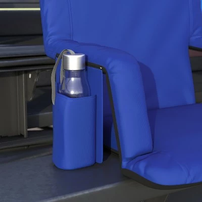 Emma and Oliver Portable Stadium Chair with Armrests, Reclining Padded Back & Seat, Lightweight Metal Frame & Backpack Straps, Storage Pockets 8 Emma and Oliver Portable Stadium Chair with Armrests, Reclining Padded Back & Seat, Lightweight Metal Frame & Backpack Straps, Storage Pockets - Image 6