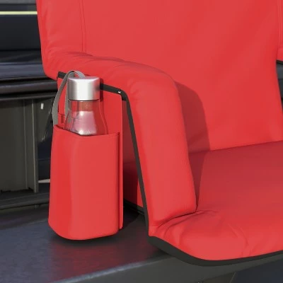Emma and Oliver Extra Wide Portable Stadium Chair with Reclining Padded Back & Seat, Lightweight Metal Frame with Armrests & Backpack Straps 8 Emma and Oliver Extra Wide Portable Stadium Chair with Reclining Padded Back & Seat, Lightweight Metal Frame with Armrests & Backpack Straps - Image 6