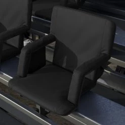 Emma and Oliver Set of 2 Portable Stadium Chairs with Armrests, Reclining Padded Back & Seat, Lightweight Metal Frame & Backpack Straps, Storage Pockets 20 Emma and Oliver Set of 2 Portable Stadium Chairs with Armrests, Reclining Padded Back & Seat, Lightweight Metal Frame & Backpack Straps, Storage Pockets -Outlet Camping Gear Store unnamed file 8470