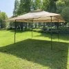 Wedohome Patio Pop-Up Gazebo Canopy Tent with Corner Curtain Brown -Outlet Camping Gear Store unnamed file 848