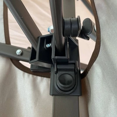 Wedohome Patio Pop-Up Gazebo Canopy Tent with Corner Curtain Brown 9 Wedohome Patio Pop-Up Gazebo Canopy Tent with Corner Curtain Brown - Image 7