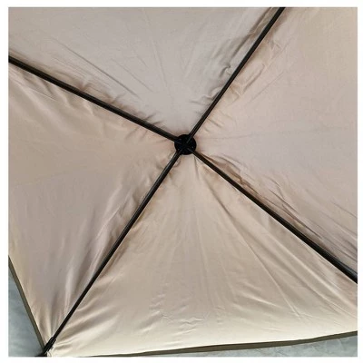 Wedohome Patio Pop-Up Gazebo Canopy Tent with Corner Curtain Brown 12 Wedohome Patio Pop-Up Gazebo Canopy Tent with Corner Curtain Brown - Image 10