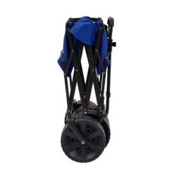 Mac Sports Heavy Duty Steel Frame Collapsible Folding 150 Pound Capacity Outdoor Beach Garden Utility Wagon Cart with 4 All Terrain Wheels, Blue/Black -Outlet Camping Gear Store unnamed file 8858