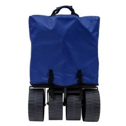 Mac Sports Heavy Duty Steel Frame Collapsible Folding 150 Pound Capacity Outdoor Beach Garden Utility Wagon Cart with 4 All Terrain Wheels, Blue/Black -Outlet Camping Gear Store unnamed file 8859