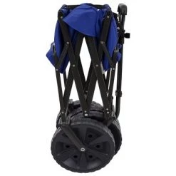 Mac Sports Heavy Duty Steel Frame Collapsible Folding 150 Pound Capacity Outdoor Beach Garden Utility Wagon Cart with 4 All Terrain Wheels, Blue/Black -Outlet Camping Gear Store unnamed file 8860