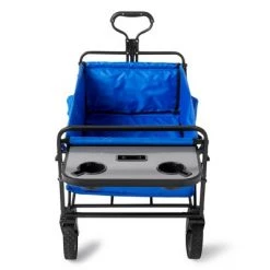 Mac Sports Heavy Duty Steel Frame Collapsible Folding 150 Pound Capacity Outdoor Garden Utility Wagon Yard Cart with Table and Cup Holders, Blue 8 Mac Sports Heavy Duty Steel Frame Collapsible Folding 150 Pound Capacity Outdoor Garden Utility Wagon Yard Cart with Table and Cup Holders, Blue -Outlet Camping Gear Store unnamed file 8867