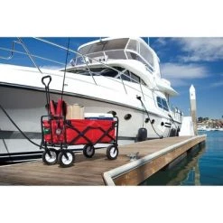 Mac Sports Heavy Duty Steel Frame Collapsible Folding 150 Pound Capacity Outdoor Camping Garden Utility Wagon Yard Cart, Black 9 Mac Sports Heavy Duty Steel Frame Collapsible Folding 150 Pound Capacity Outdoor Camping Garden Utility Wagon Yard Cart, Black -Outlet Camping Gear Store unnamed file 8880