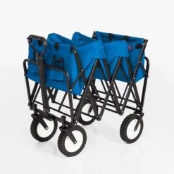 Mac Sports WTCX- 202 52 Inch Extra Long 150 Pound Capacity Durable Portable Collapsible Xtender Utility Storage Wagon, Blue