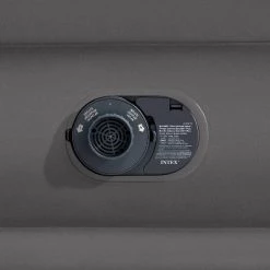 Intex Raised Comfort Pillowtop 20" Queen Air Mattress with Built in Pump