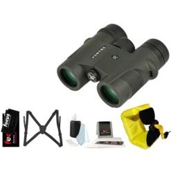 Vortex Optics Vortex Diamondback 10x32 Binocular with Harness Strap & Focus Accessory Bundle